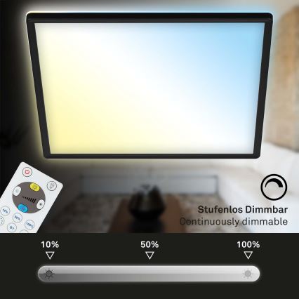 Briloner 7081-015 - Luminária de teto LED dimmerizável SLIM LED/18W/230V 2700-6500K + controlo remoto