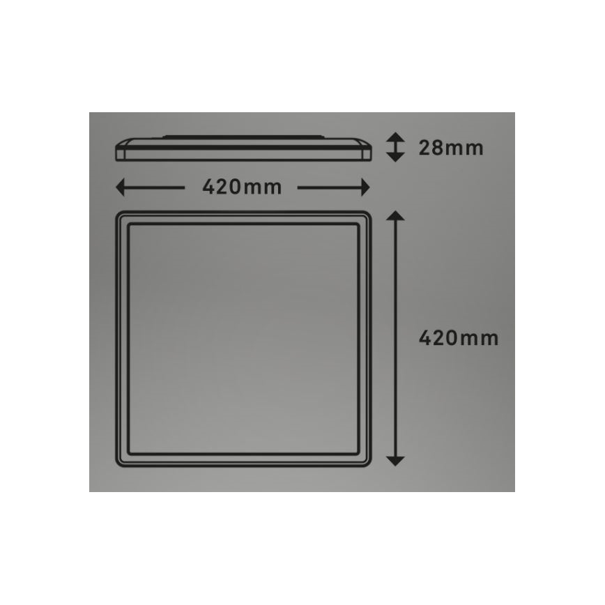 Briloner 7082-016 - Luminária de teto LED dimável SLIM LED/22W/230V 2700-6500K com controlo remoto