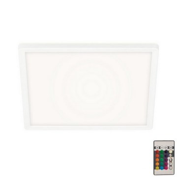 Briloner 7090-416 - Luminária de teto LED RGBW dimmerizável SLIM LED/15W/230V + controlo remoto