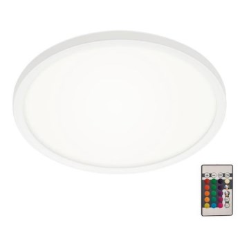 Briloner 7092-416 - Iluminação de teto RGBW com regulação SLIM LED/15W/230V + controlo remoto
