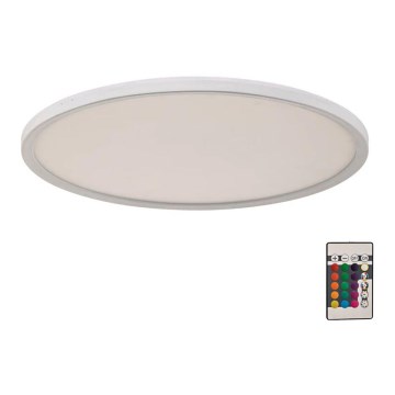 Briloner 7094-416 - Luminária de teto LED RGBW dimmerizável SLIM LED/22W/230V + controlo remoto