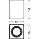 Briloner 7120-014 - Foco LED TUBE 1xGU10/5W/230V angular