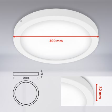 Briloner 7141-416 - Iluminação de teto LED FIRE LED/21W/230V