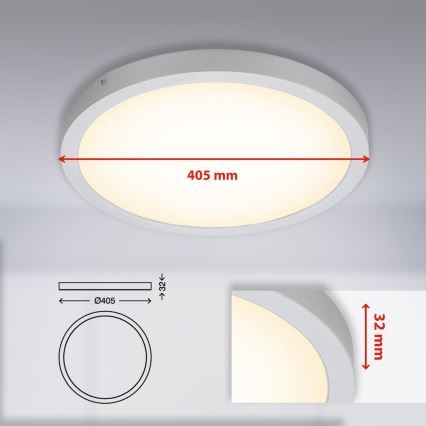 Briloner 7143-014 - Iluminação de teto LED FIRE LED/24,5W/230V 3000K