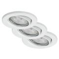Briloner 7148-036 - CONJUNTO 3xIluminação de casa de banho LED com regulação 1xGU10/5W/230V IP23