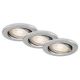 Briloner 7148-039 - CONJUNTO 3xIluminação de casa de banho LED com regulação GU10/5,5W/230V IP23