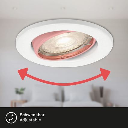 Briloner 7149-036 - CONJUNTO 3xIluminação de casa de banho LED com regulação 1xGU10/5W/230V IP23