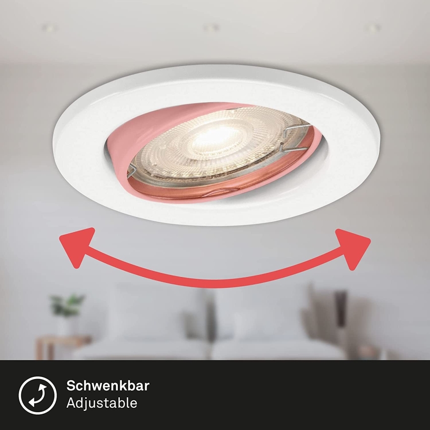 Briloner 7149-036 - CONJUNTO 3xIluminação de casa de banho LED com regulação 1xGU10/5W/230V IP23
