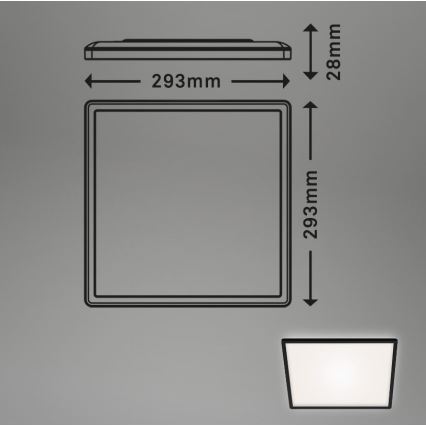 Briloner 7156-415 - Iluminação de teto LED SLIM LED/18W/230V