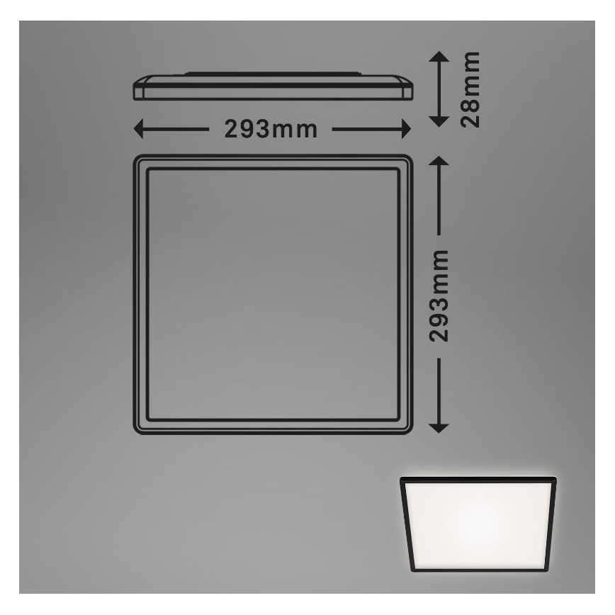 Briloner 7156-415 - Iluminação de teto LED SLIM LED/18W/230V