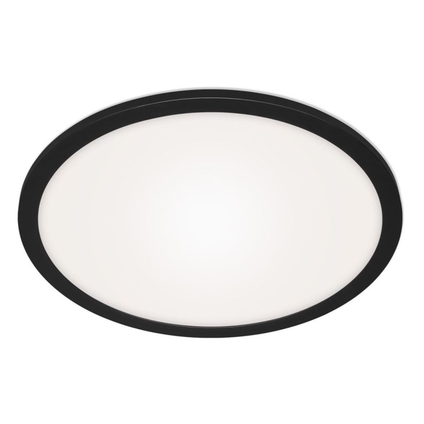 Briloner 7168-015 - Iluminação de teto LED com regulação PIATTO LED/22W/230V 3000-6500K diâmetro 40 cm preto + comando