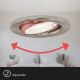 Briloner 7182-032 - CONJUNTO 3xIluminação de casa de banho LED com regulação 1xGU10/5W/230V IP23