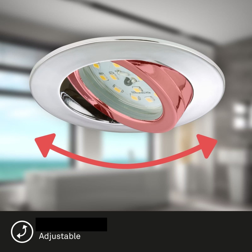 Briloner 7209-038 - CONJUNTO 3x Focos de encastrar LED para casa de banho  LED/5W/230V IP23