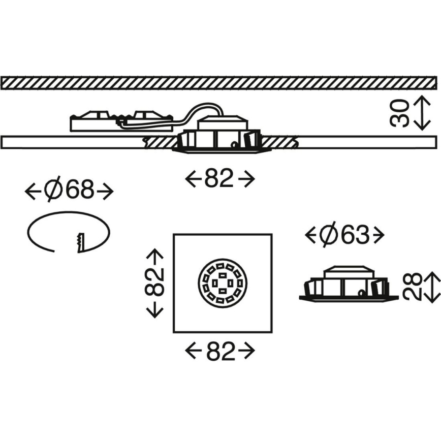 Briloner 7210-032 - CONJUNTO 3x Focos de encastrar LED para casa de banho  ATTACH LED/5W/230V IP23 cromado mate