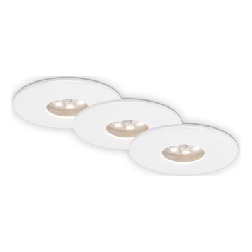 Briloner 7240-036 -CONJUNTO 3x Foco de encastrar LED para casa de banho  ATTACH LED/1,8W/230V IP44 branco