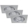Briloner 7279-034 - CONJUNTO 3x Foco de encastrar LED de casa de banho LED/5W/230V