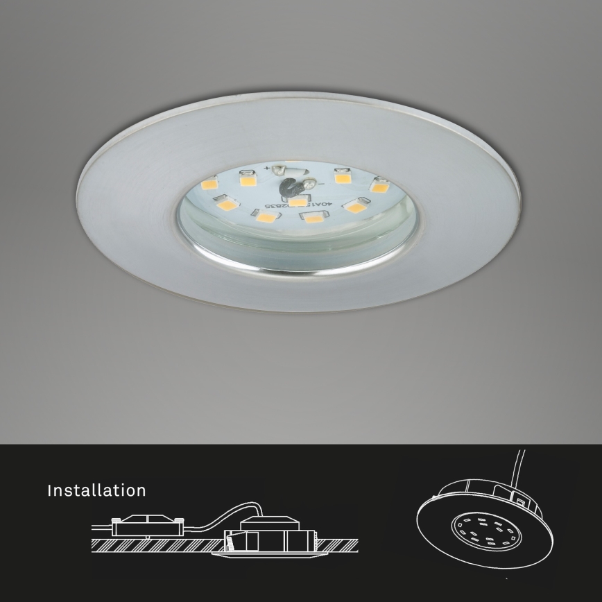 Briloner 7295-019- Iluminação embutida de casa de banho LED com regulação ATTACH LED/6,5W/230V IP44