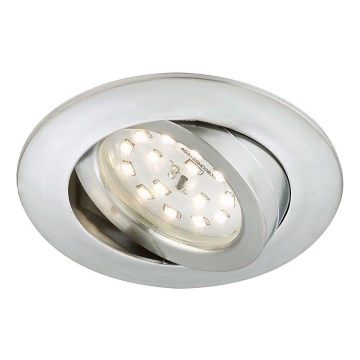 Briloner 7296-019 - Luminária de teto embutida para banheiro com LED dimmerizável LED/6,5W/230V IP23