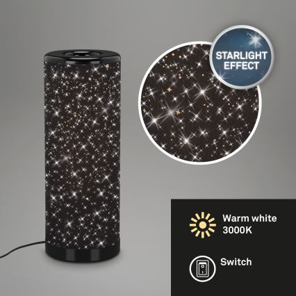Briloner 7334-015 - Candeeiro de mesa LED STARRY SKY 1xGU10/5W/230V preto