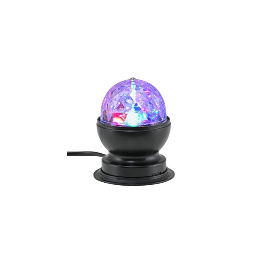 Briloner 7357-015 - Bola de discoteca de mesa LUZ DISCO LED 1xE27/3W/230V