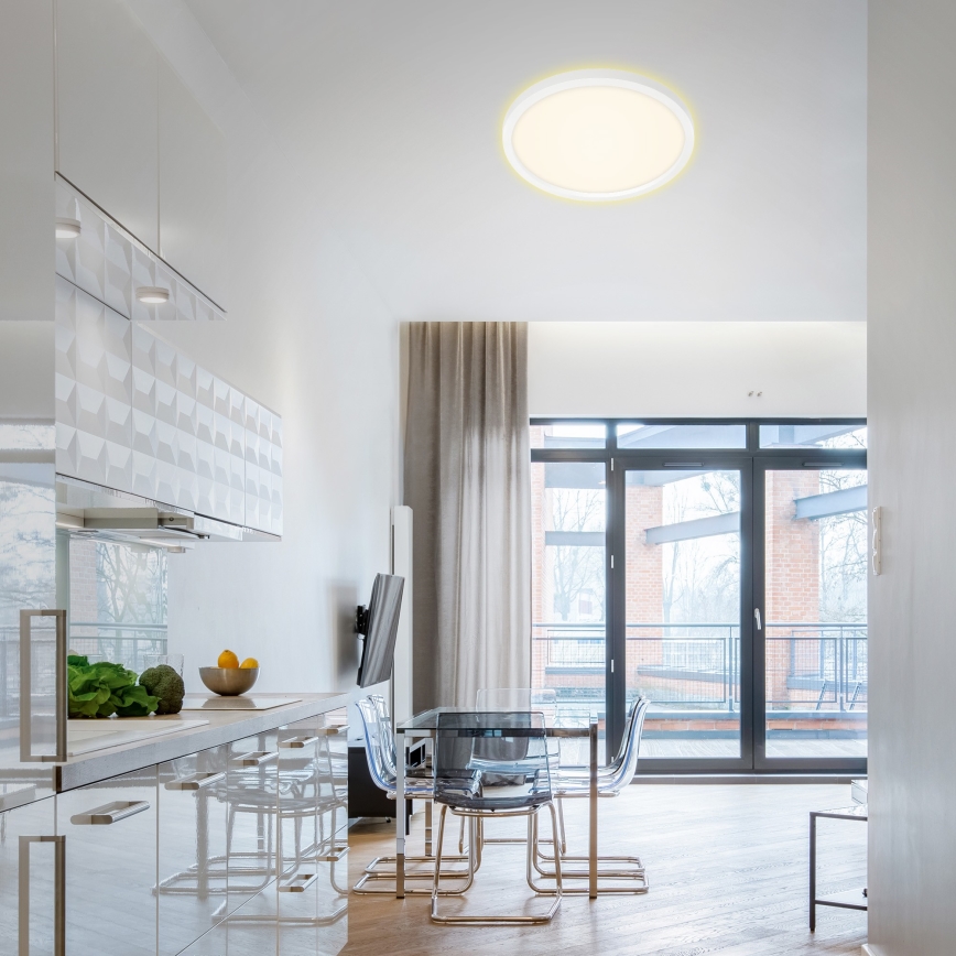 Briloner 7363-016 - Iluminação de teto LED CADRE LED/22W/230V d. 42,5 cm branca