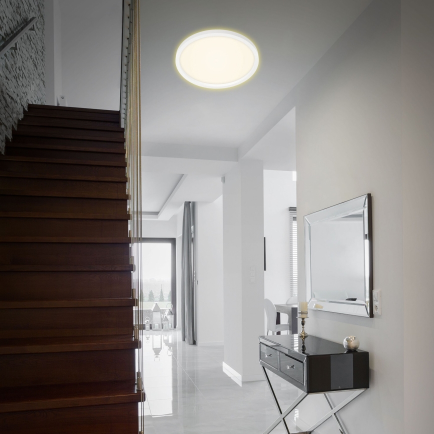 Briloner 7363-016 - Iluminação de teto LED CADRE LED/22W/230V d. 42,5 cm branca
