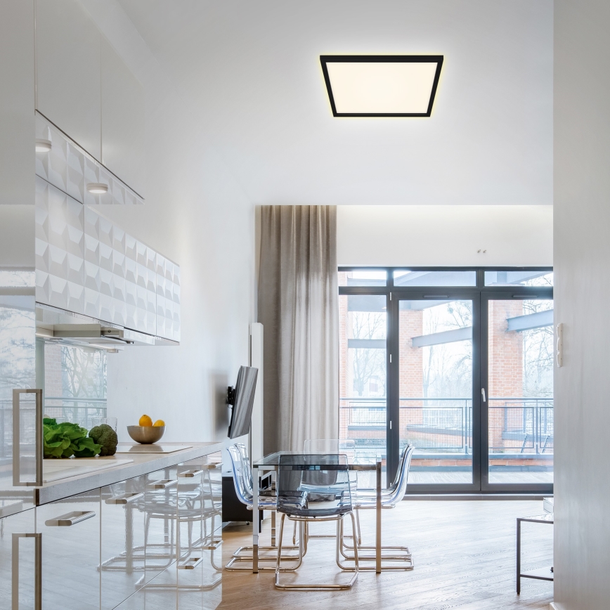 Briloner 7364-015 - Iluminação de teto LED CADRE LED/22W/230V 42,2x42,2 cm preta