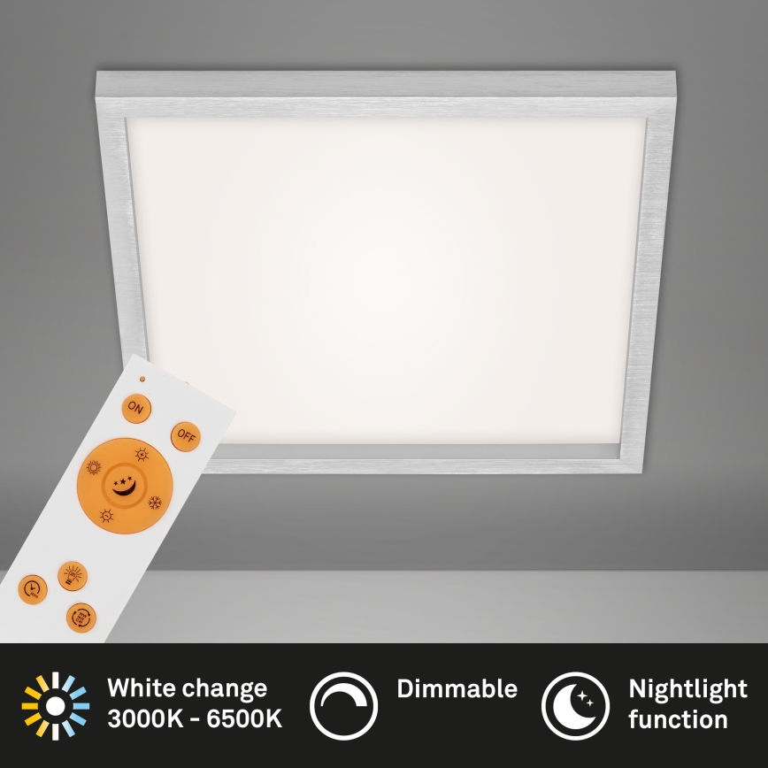 Briloner 7371-014 - Luminária de teto LED regulável LED/24W/230V 3000-6500K + comando à distância