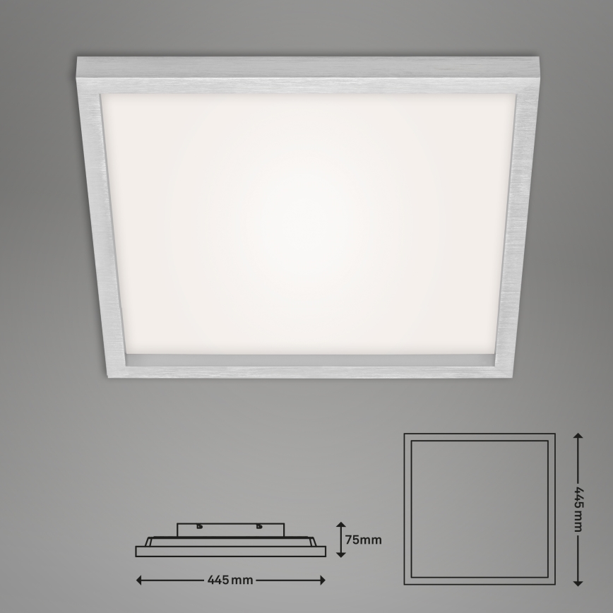 Briloner 7371-014 - Luminária de teto LED regulável LED/24W/230V 3000-6500K + comando à distância