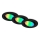 Briloner 7373-035 - CONJUNTO 3x LED RGB Foco de encastrar com regulação LED/4,9W/230V Wi-Fi Tuya + comando