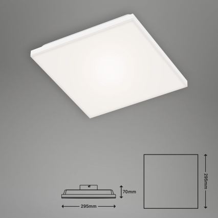 Briloner 7378-016 - Painel LED com regulação LED/12W/230V 3000/4000/6500K + controlo remoto