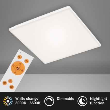 Briloner 7378-116 - Iluminação de teto LED com regulação FRAMELESS LED/24W/230V 3000-6500K + controlo remoto