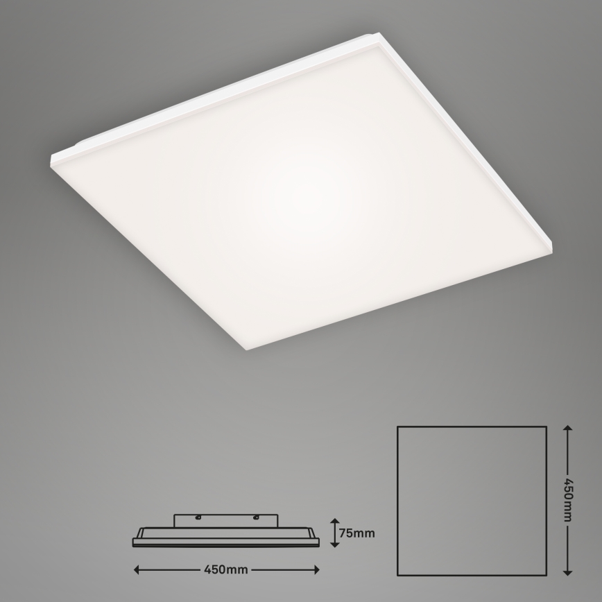 Briloner 7378-116 - Iluminação de teto LED com regulação FRAMELESS LED/24W/230V 3000-6500K + controlo remoto