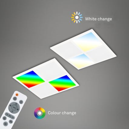 Briloner 7387-016 - Luminária de teto LED RGBW regulável LED/24W/230V 3000-6500K + comando à distância