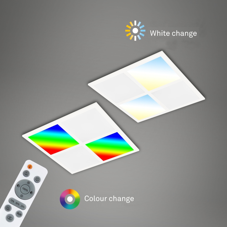 Briloner 7387-016 - Luminária de teto LED RGBW regulável LED/24W/230V 3000-6500K + comando à distância