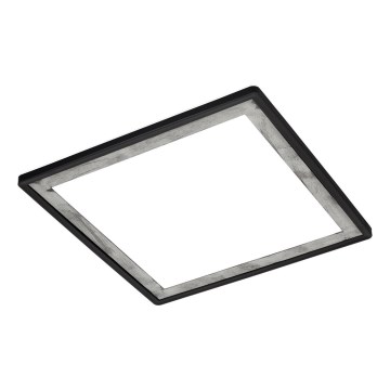 Briloner 7457-414 - Candeeiro de tecto LED SLIM/18W/230V 4000K 29x29 cm preto
