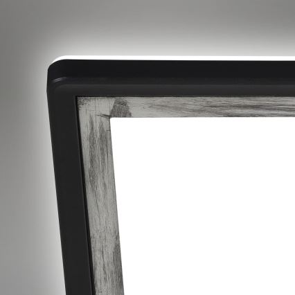 Briloner 7457-414 - Candeeiro de tecto LED SLIM/18W/230V 4000K 29x29 cm preto