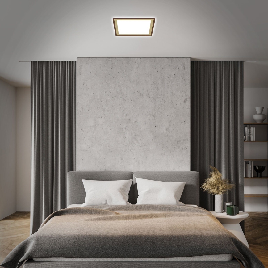 Briloner 7459-417 - Luminária de teto LED regulável DECO LED/24W/230V 2700-6500K + controlo remoto