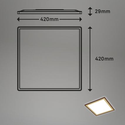 Briloner 7459-417 - Luminária de teto LED regulável DECO LED/24W/230V 2700-6500K + controlo remoto