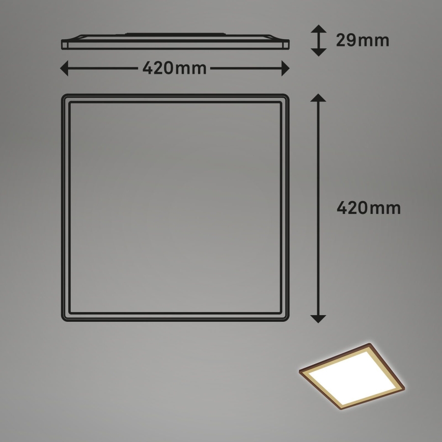 Briloner 7459-417 - Luminária de teto LED regulável DECO LED/24W/230V 2700-6500K + controlo remoto