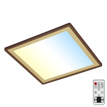 Briloner 7459-417 - Luminária de teto LED regulável DECO LED/24W/230V 2700-6500K + controlo remoto
