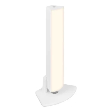 Briloner 7474-016 - Lâmpada de mesa exterior LED tátil dimmerizável recarregável 2 em 1 LED/7W/5V 2x2200 mAh USB 3000K IP44 branca