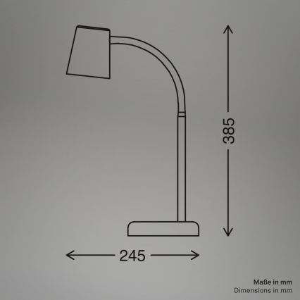 Briloner 7476-011 - Candeeiro de mesa SKRIVA 1xGU10/9W/230V bege