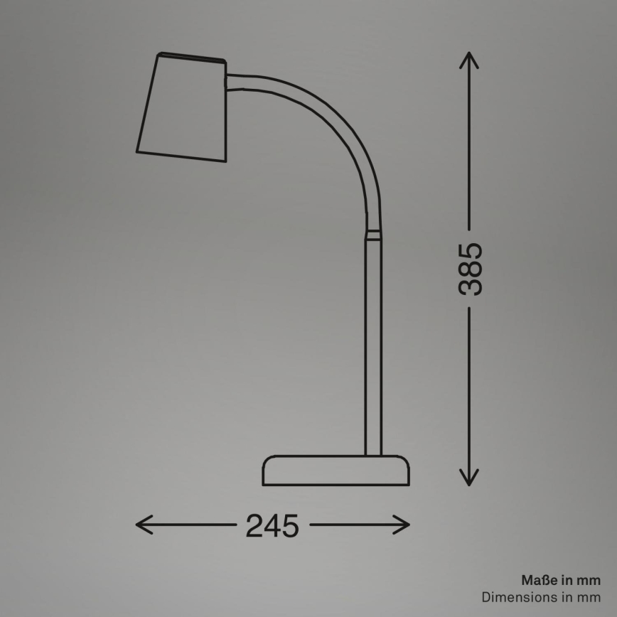 Briloner 7476-011 - Candeeiro de mesa SKRIVA 1xGU10/9W/230V bege