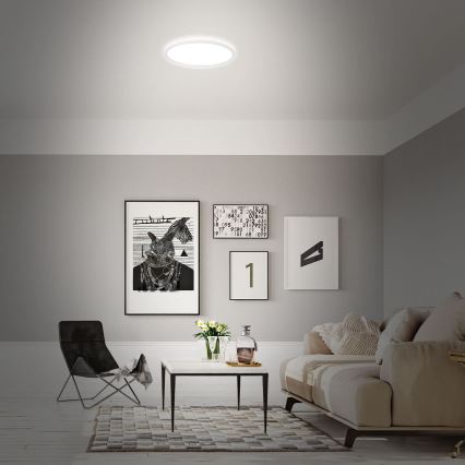 Briloner 7494016 - LED RGBW Luminária de teto dimerizável SMART LED/22W/230V 4000K Ø 42 cm Wi-Fi Tuya + controlo remoto