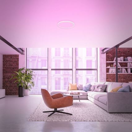 Briloner 7494016 - LED RGBW Luminária de teto dimerizável SMART LED/22W/230V 4000K Ø 42 cm Wi-Fi Tuya + controlo remoto