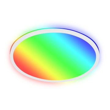 Briloner 7494016 - LED RGBW Luminária de teto dimerizável SMART LED/22W/230V 4000K Ø 42 cm Wi-Fi Tuya + controlo remoto