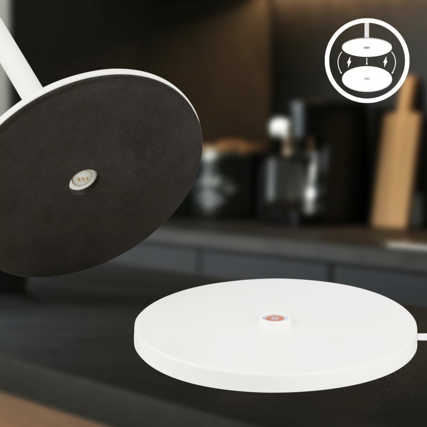 Briloner 7517016 - LED RGBW dimerizável lâmpada de mesa recarregável para exterior CILANO LED/3W/5V IP44 2000 mAh branca