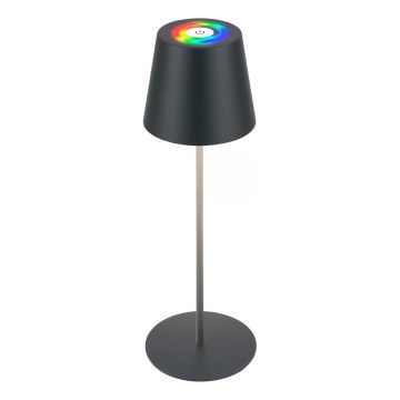 Briloner 7559015 - Lâmpada de mesa exterior recarregável LED RGB dimerizável COLORIS LED/3,5W/5V IP44 2000 mAh antracite Wi-Fi Tuya