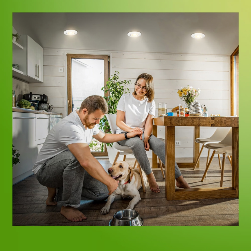 Briloner 7586036 - Conjunto com 3x luminárias de embutir para banheiro KLIRA LED/4,9W/230V 2500/3000/4000K IP23 brancas